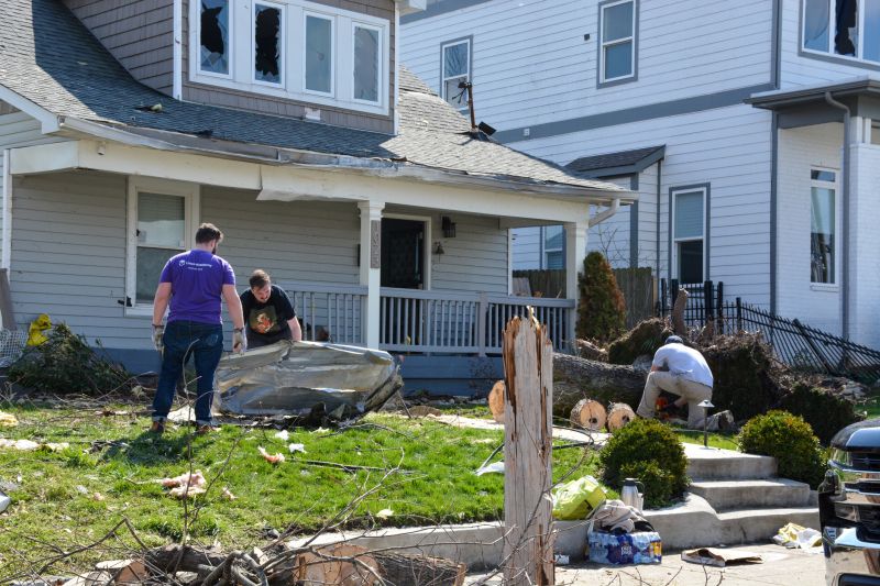 Tornado Damage Restoration detail